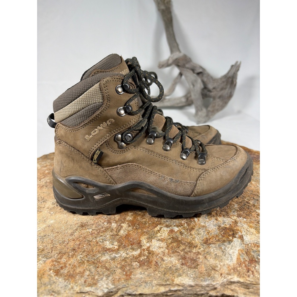 Lowa Renegade GTX Mid Ws Hiking Boots Brown Leather Gore-Tex Womens 6 EU 37